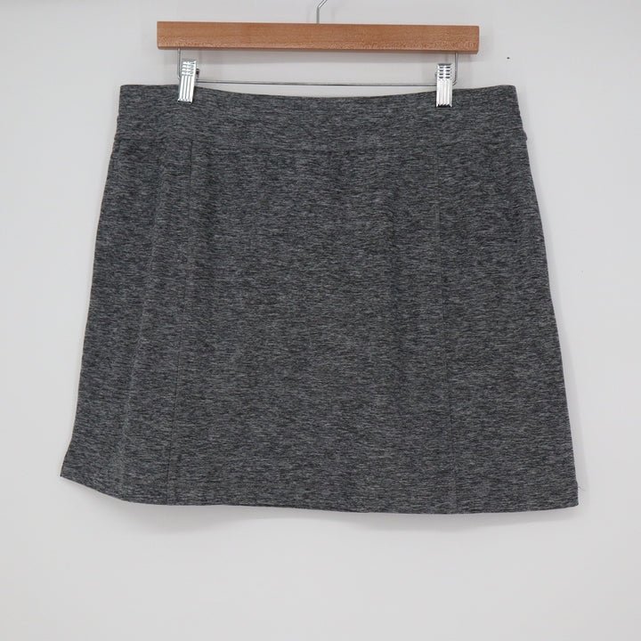 Orvis Womens Gray Space Dye Active Skort Large Drawstring Pockets Athletic L