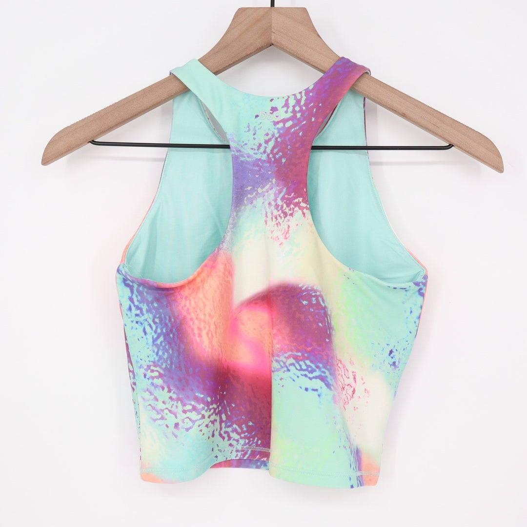DSG Girls Momentum Shelf Bra Tank Top Ice Cave Multi L 14