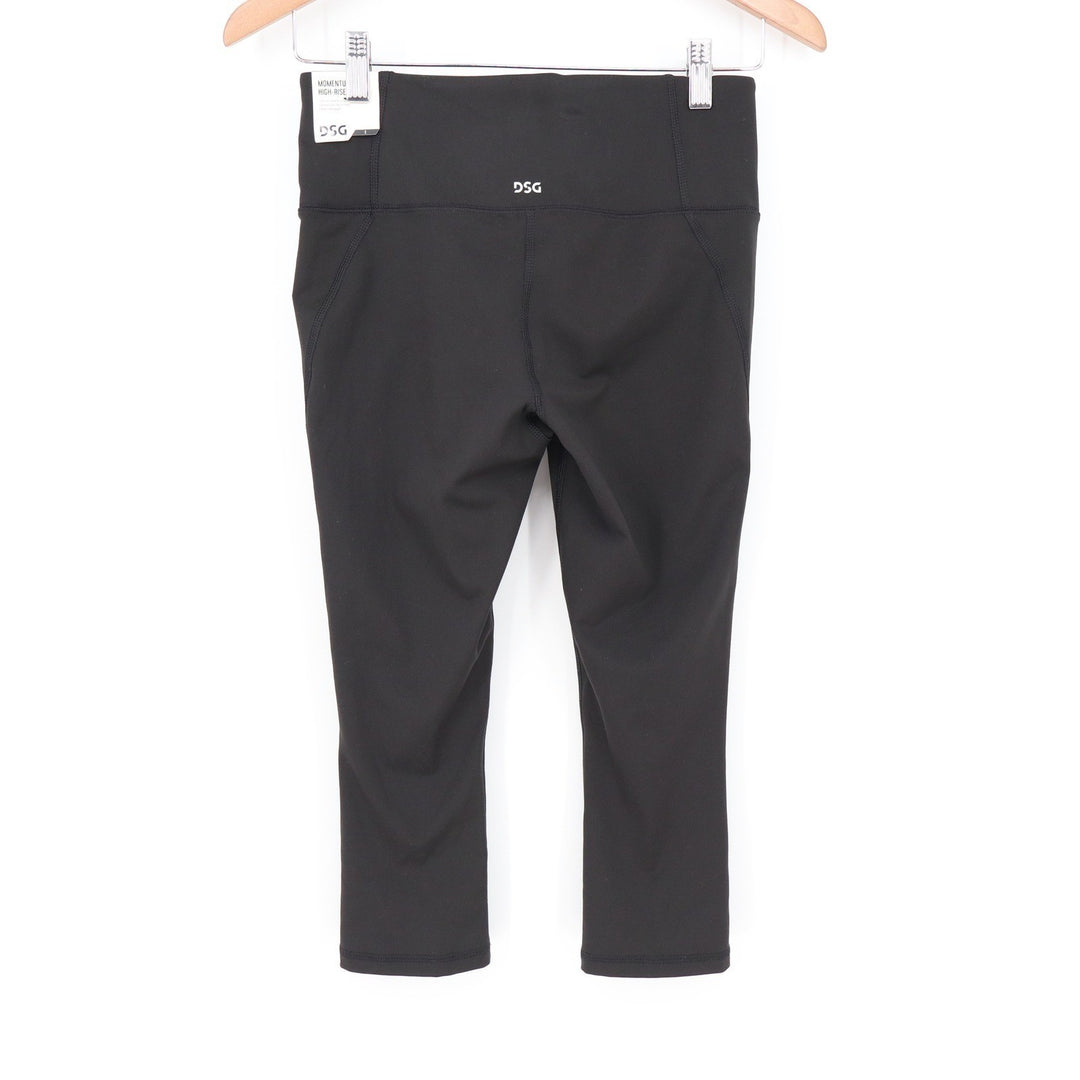 DSG Womens Momentum Capri High Rise Leggings Pure Black Small NWT