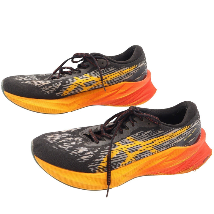 ASICS Novablast 3 Mens Running Shoes Black Amber Orange Size 11