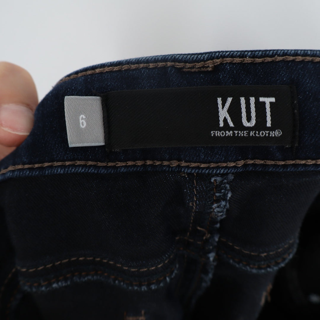 Kut From The Kloth Jeans Womens 6 Blue Denim Cotton Stretch 5-Pockets Skinny Leg