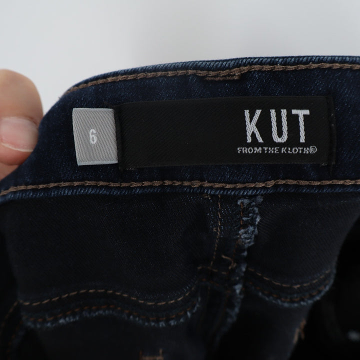 Kut From The Kloth Jeans Womens 6 Blue Denim Cotton Stretch 5-Pockets Skinny Leg