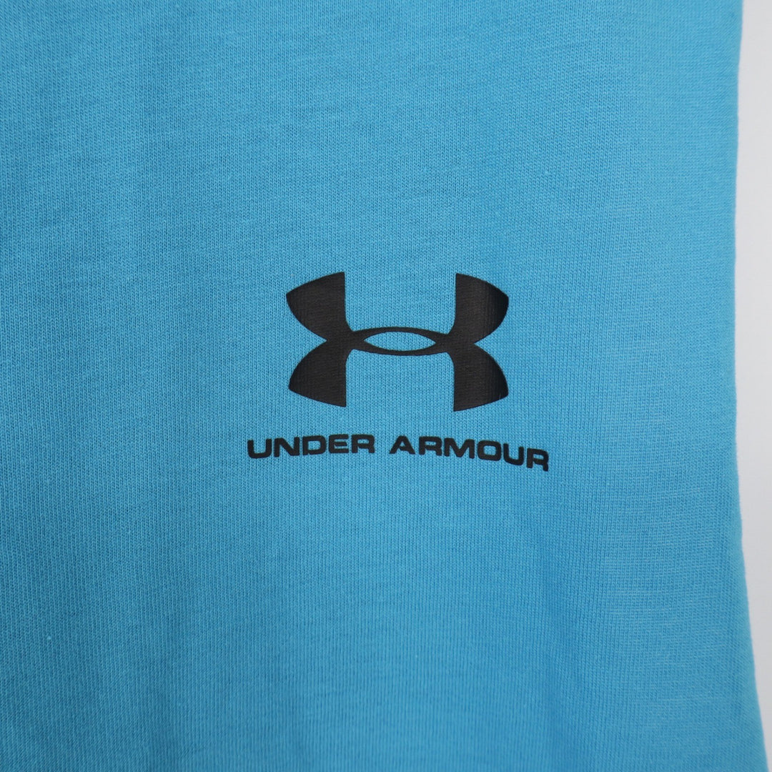 Under Armour Mens Blue Left Chest Cut Off Tank Top 1329286 Size Medium NEW