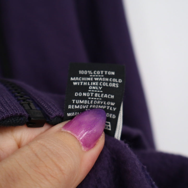 American Giant Hoodie Mens XL Purple Logo Fleece Lined Cotton Classic Full Zip
