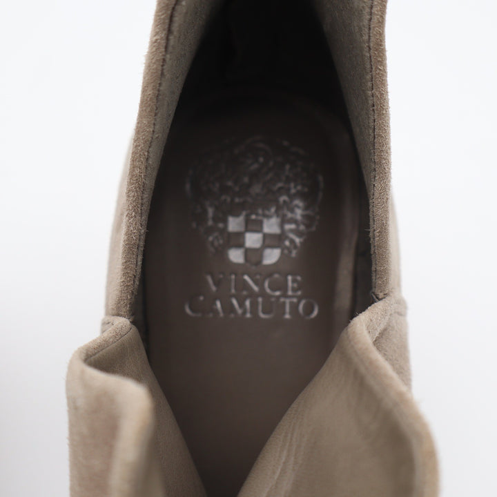 Vince Camuto Gigietta Taupe Suede Cutout Ankle Booties Size 9M