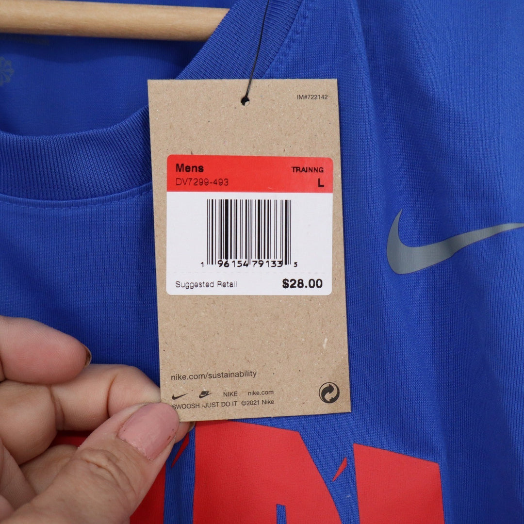 Nike Buffalo Bills 11-ON Dri-FIT Training Shirt Blue Mens Large NWT