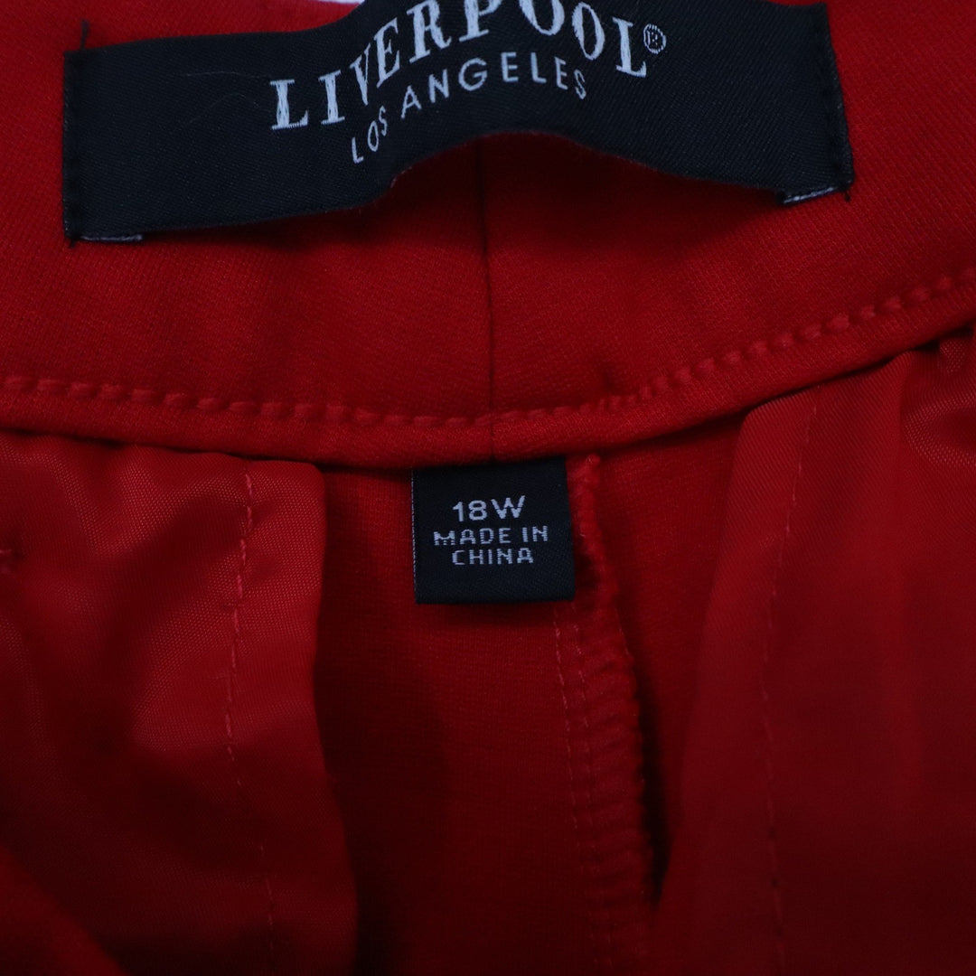 Liverpool Los Angeles Kelsey Wide Leg Trouser Red Plus Size 18W Ponte Pant