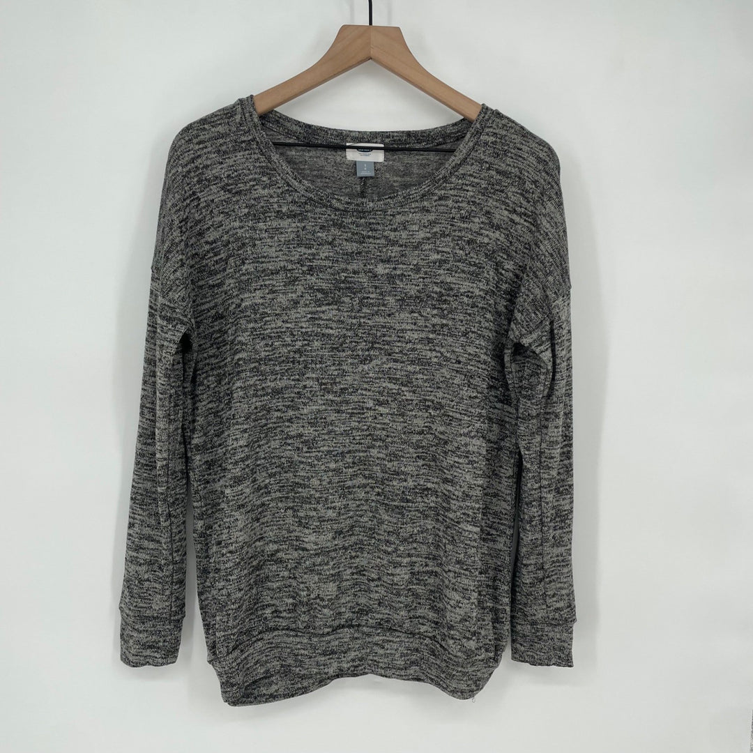 Old Navy Heathered Knit Long Sleeve Pullover Sweater Size S