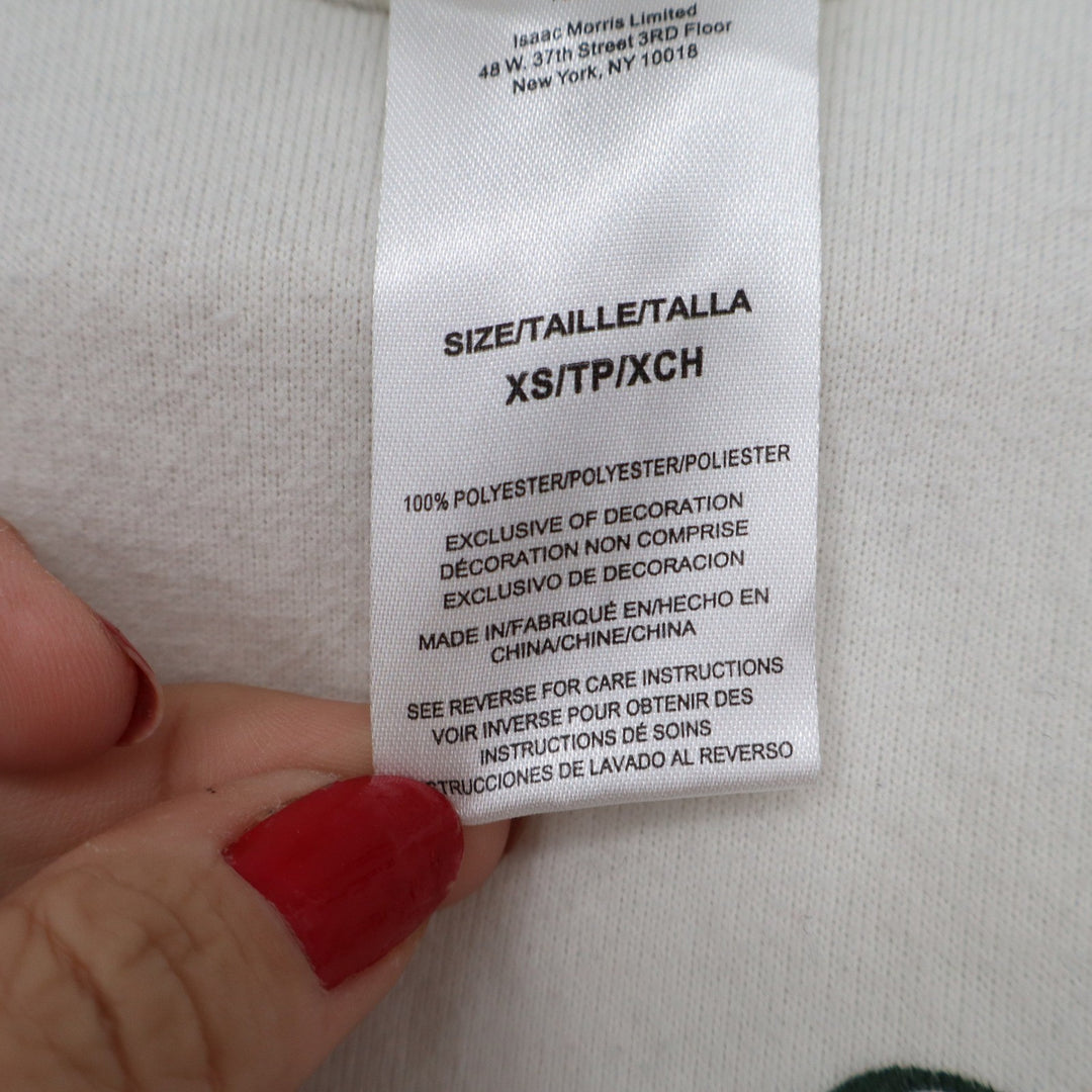 Isaac Morris Limited Big Sur Eagle Colorblock Sweatshirt Cream Green XS