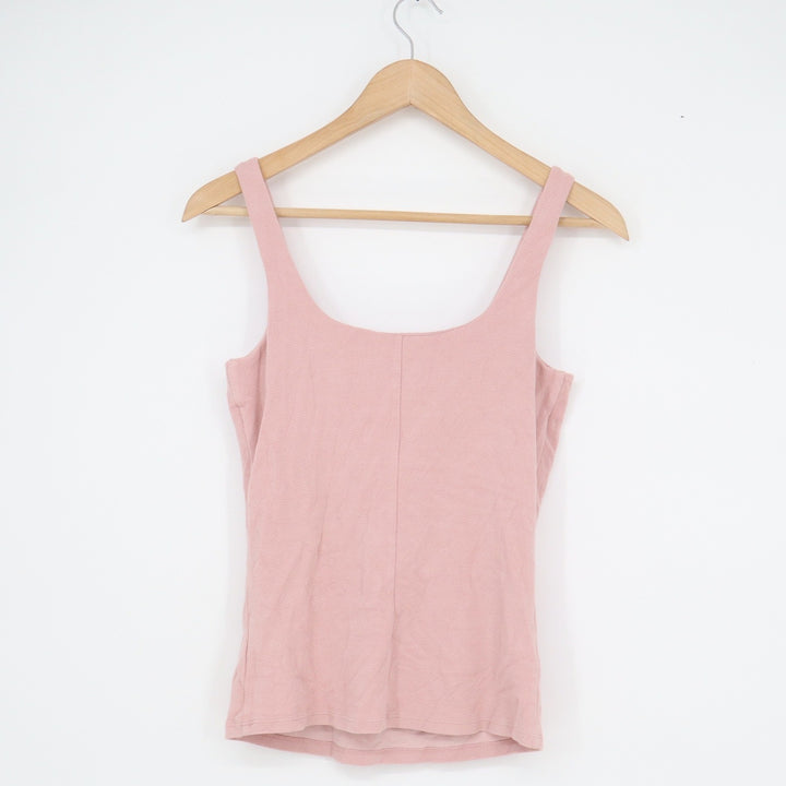RW&CO Womens Pink Scoop Neck Sleeveless Textured Tank Top Size XS