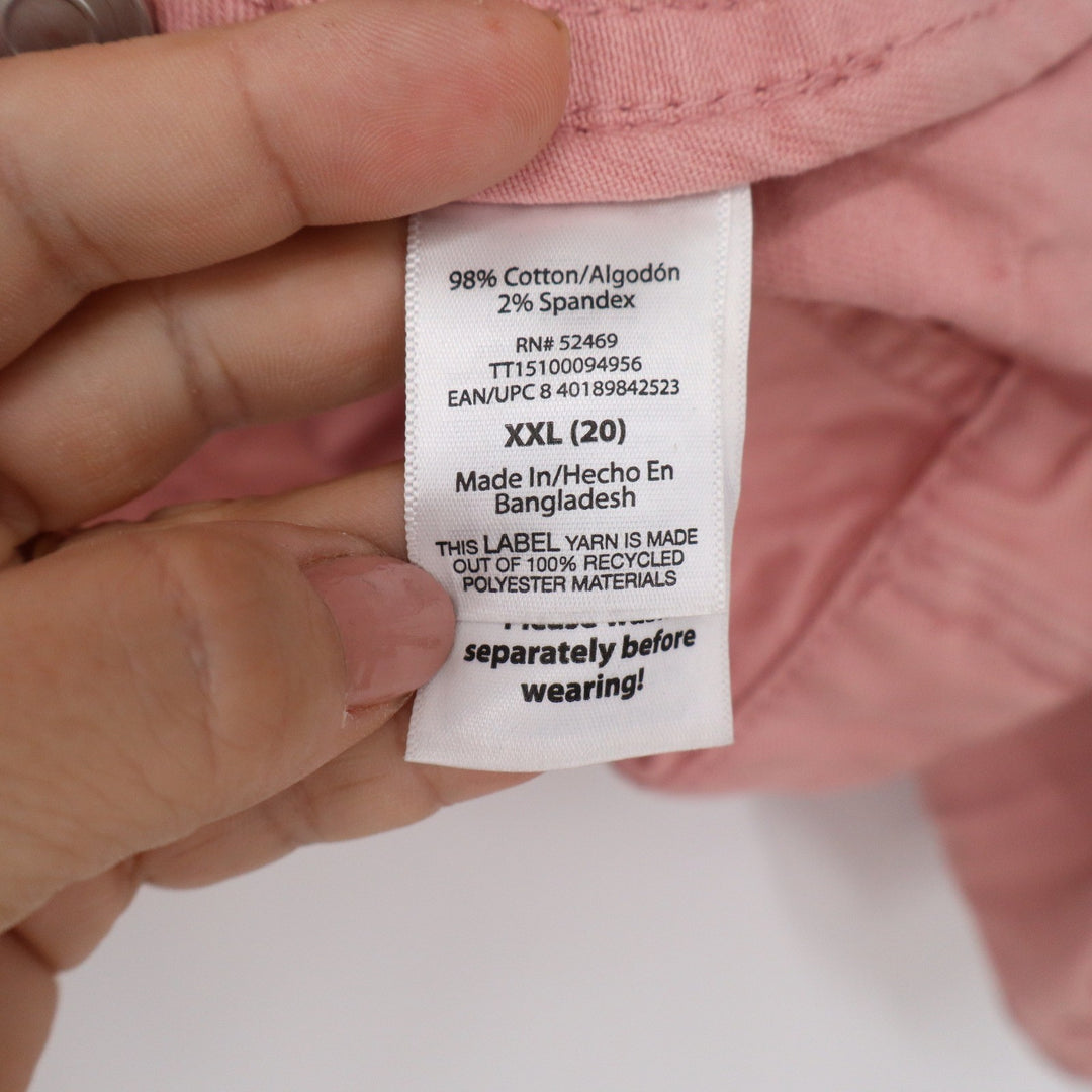 Time and Tru Womens XXL Pink Stretch Denim Trucker Jacket