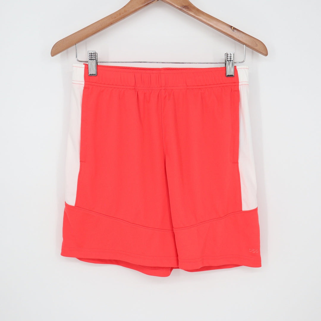 DSG Boys All Sport Short Cabana Coral White XL 18 Moisture Wicking