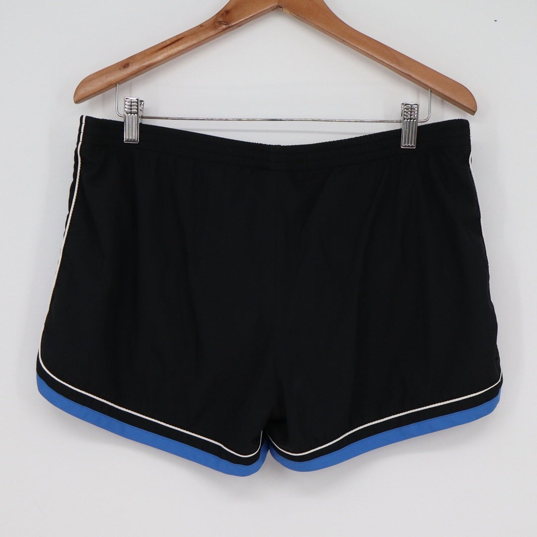 Old Navy Brand Women's Low Waist Dolphin Shorts Black Blue Trim Size L