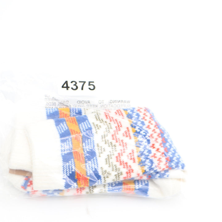 Northeast Outfitters Cozy Cabin Women's Boot Socks Cream Multi Fair Isle 5-10