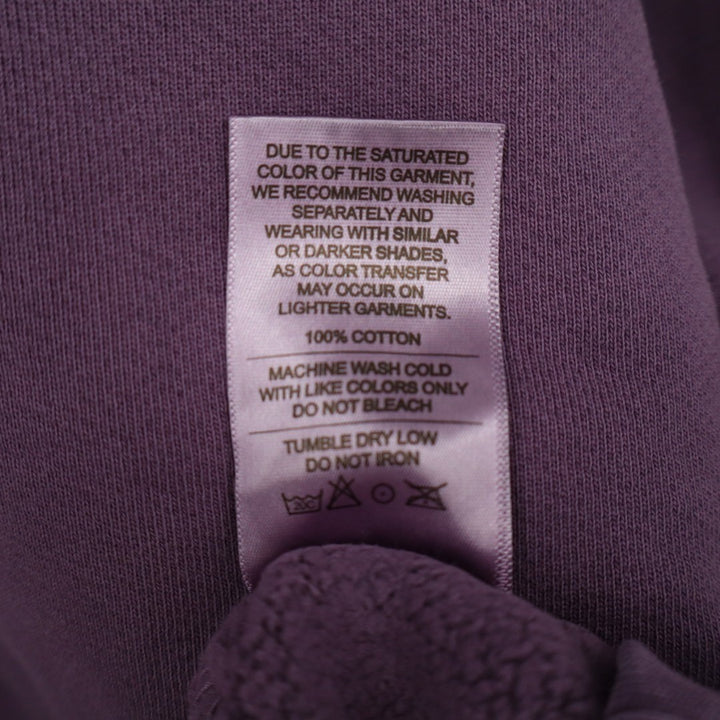American Giant American Vintage Hoodie Unisex L Purple Cotton Kangaroo Pocket