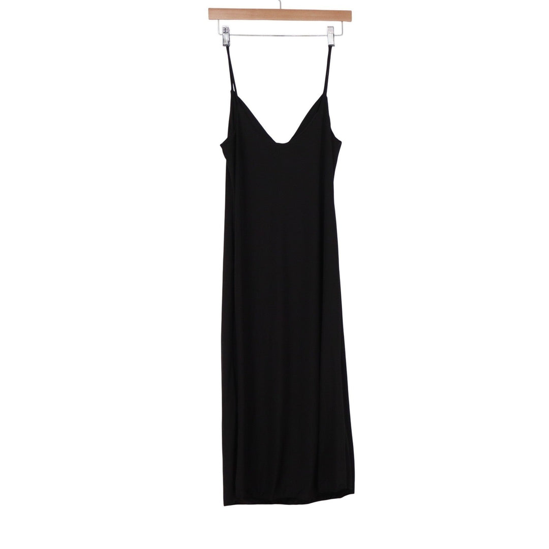 Sincerely Jules Black Cowl Neck Midi Slip Dress Large