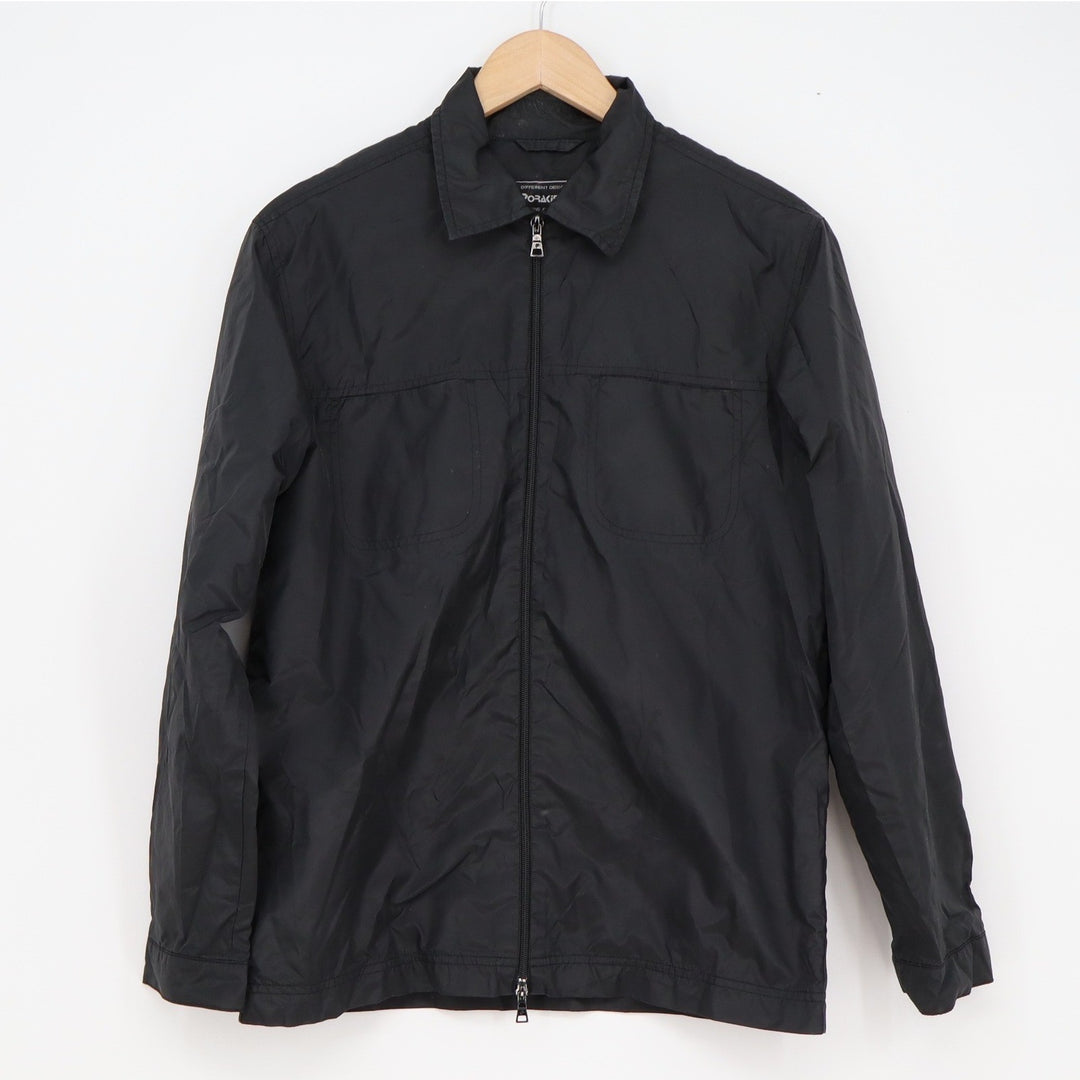 Porakine Fashions Collection Mens Black Lightweight Double Zip Jacket Small