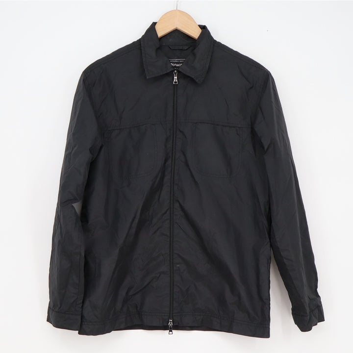 Porakine Fashions Collection Mens Black Lightweight Double Zip Jacket Small