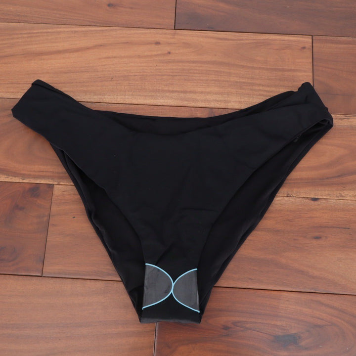 ASOS DESIGN Black High Waist Bikini Bottoms Size 14 EU 46 UK 18 Beach Swimwear