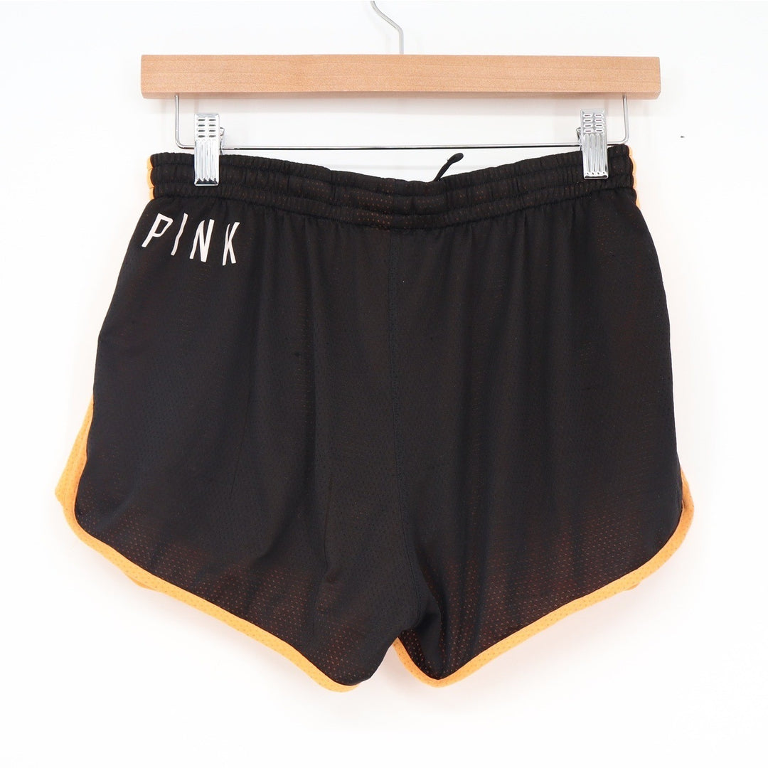 PINK Victoria's Secret San Francisco Giants Mesh Athletic Shorts Black Orange S