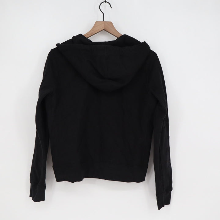 American Giant Hoodie Womens XS Black Full Zip Logo Cotton Sherpa Lined Outdoor