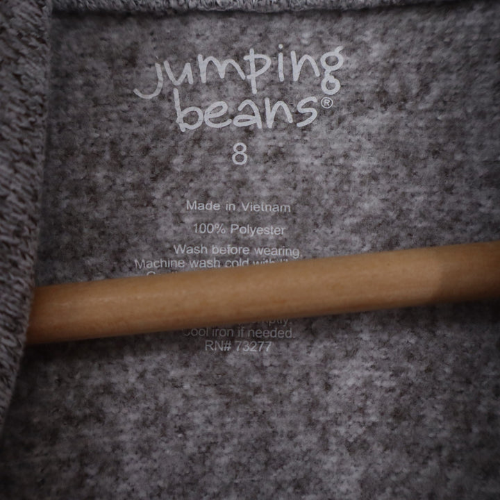 Jumping Beans Boys Size 8 Grey Fleece Shawl Collar Button Pullover Sweater