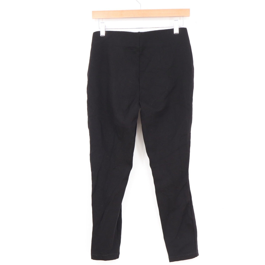 Stoosh Womens Black High Waisted Gold Button Sailor Skinny Pants Size M