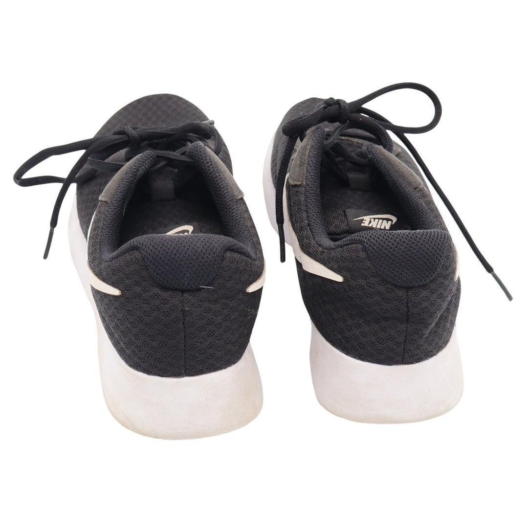 Nike Tanjun Womens 8.5 Running Shoes Black White Low Top Mesh Good