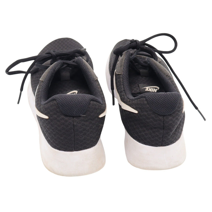 Nike Tanjun Womens 8.5 Running Shoes Black White Low Top Mesh Good