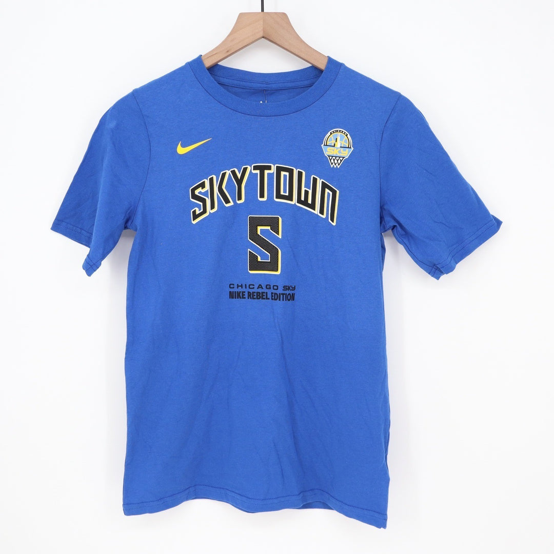 Nike Angel Reese Chicago Sky Rebel Edition Blue T-Shirt Youth L 14/16