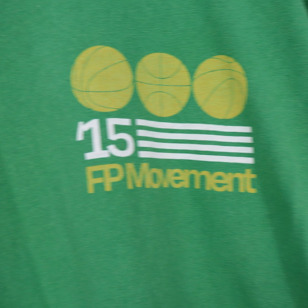Retrobrand T-Shirt Women S FP Movement Basketball Green Graphic Made in USA EX