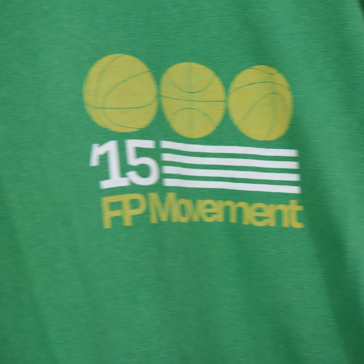 Retrobrand T-Shirt Women S FP Movement Basketball Green Graphic Made in USA EX