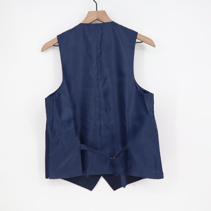 Classic Navy Blue Suit Vest Men's Size M Formal Business Wear