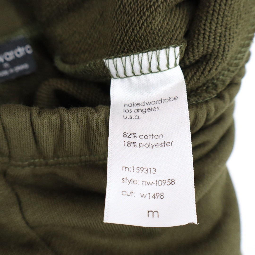 Naked Wardrobe Olive Green Straight Leg Sweatpants Medium Mens Women's