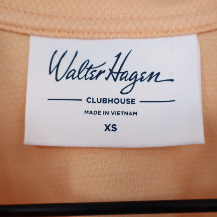 Walter Hagen Clubhouse Scallop Sleeveless Golf Polo Peach Fuzz Womens XS