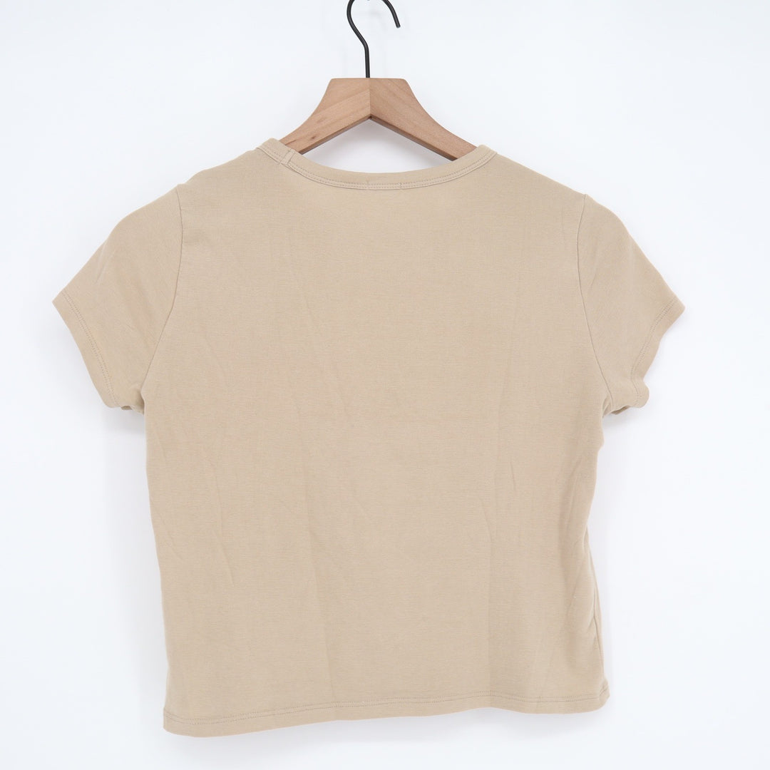 Garage American Motorcycles Graphic Tee Tan Beige Short Sleeve Size M