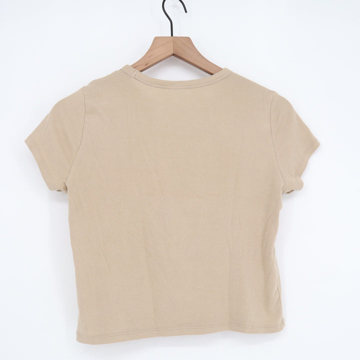 Garage American Motorcycles Graphic Tee Tan Beige Short Sleeve Size M
