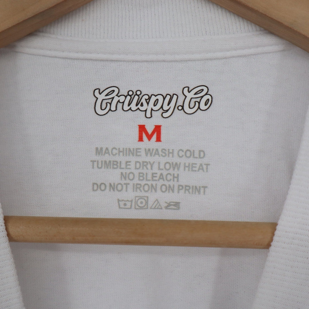 Crispy Co Strawberry Festival 2024 Graphic T-Shirt White Mens Medium M