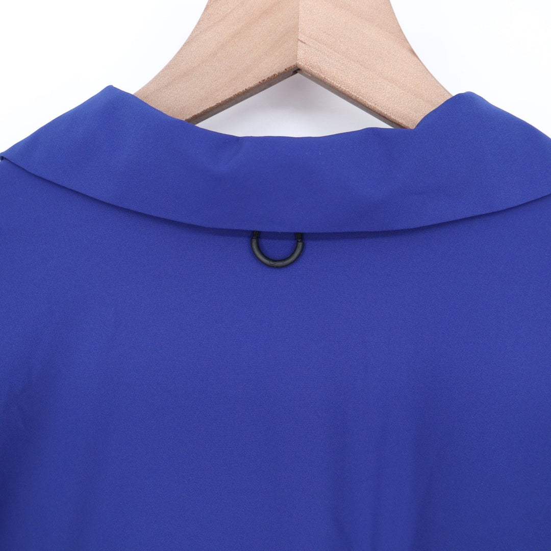 Nike 24.7 Dri-FIT Womens L Royal Blue Long Sleeve Snap Button Up Top