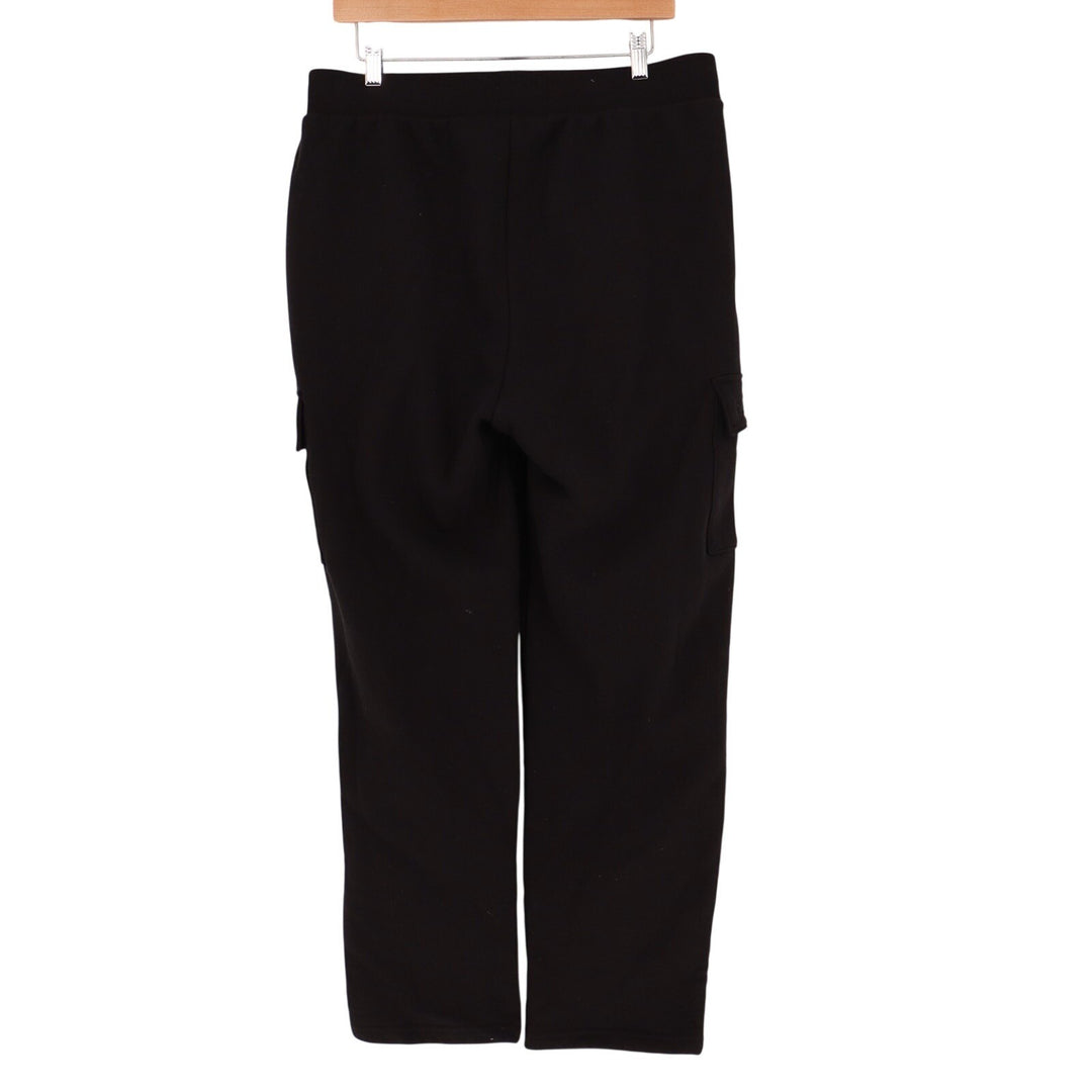 American Giant Sweatpant Womens XL Black Cotton Cargo Pockets Straight High Rise