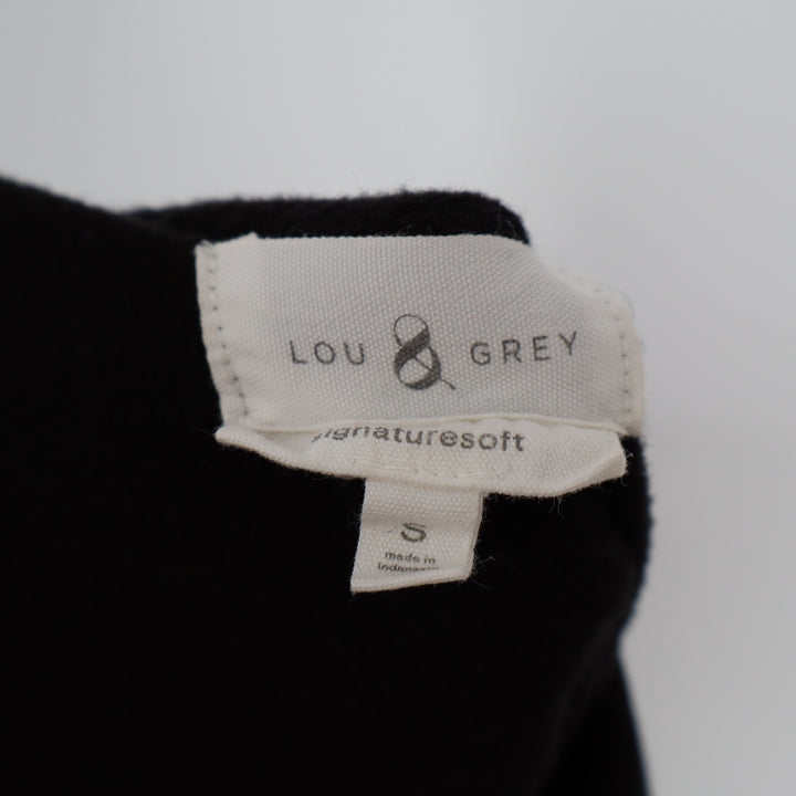 Lou & Gray Signature Soft Tunic Top Womens Small Black Cowl Neck Long Sleeve