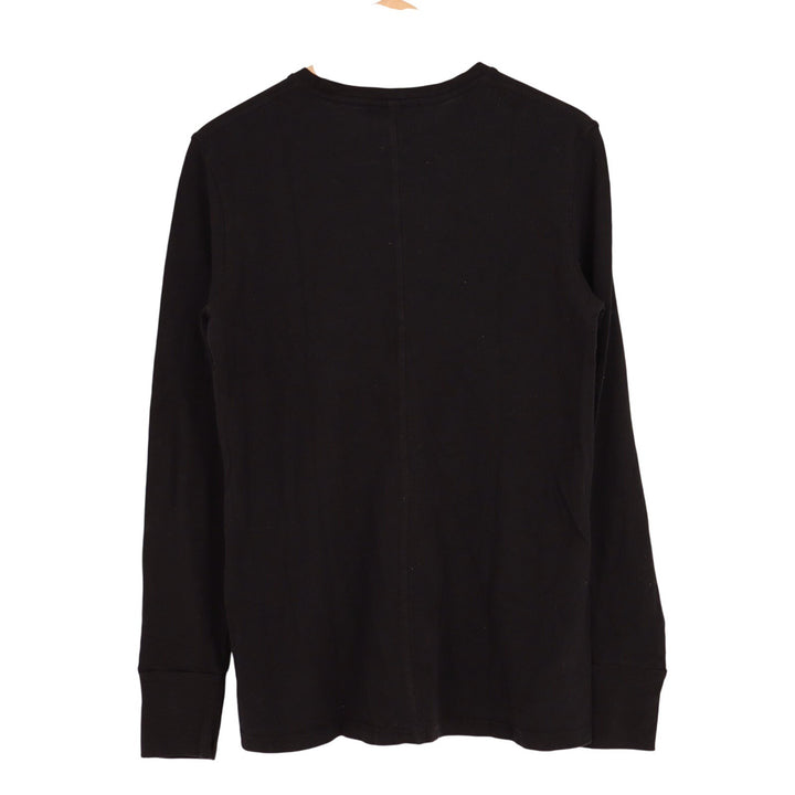American Giant Premium Slub T-Shirt Womens M Black Cotton Crew Neck Long Sleeve