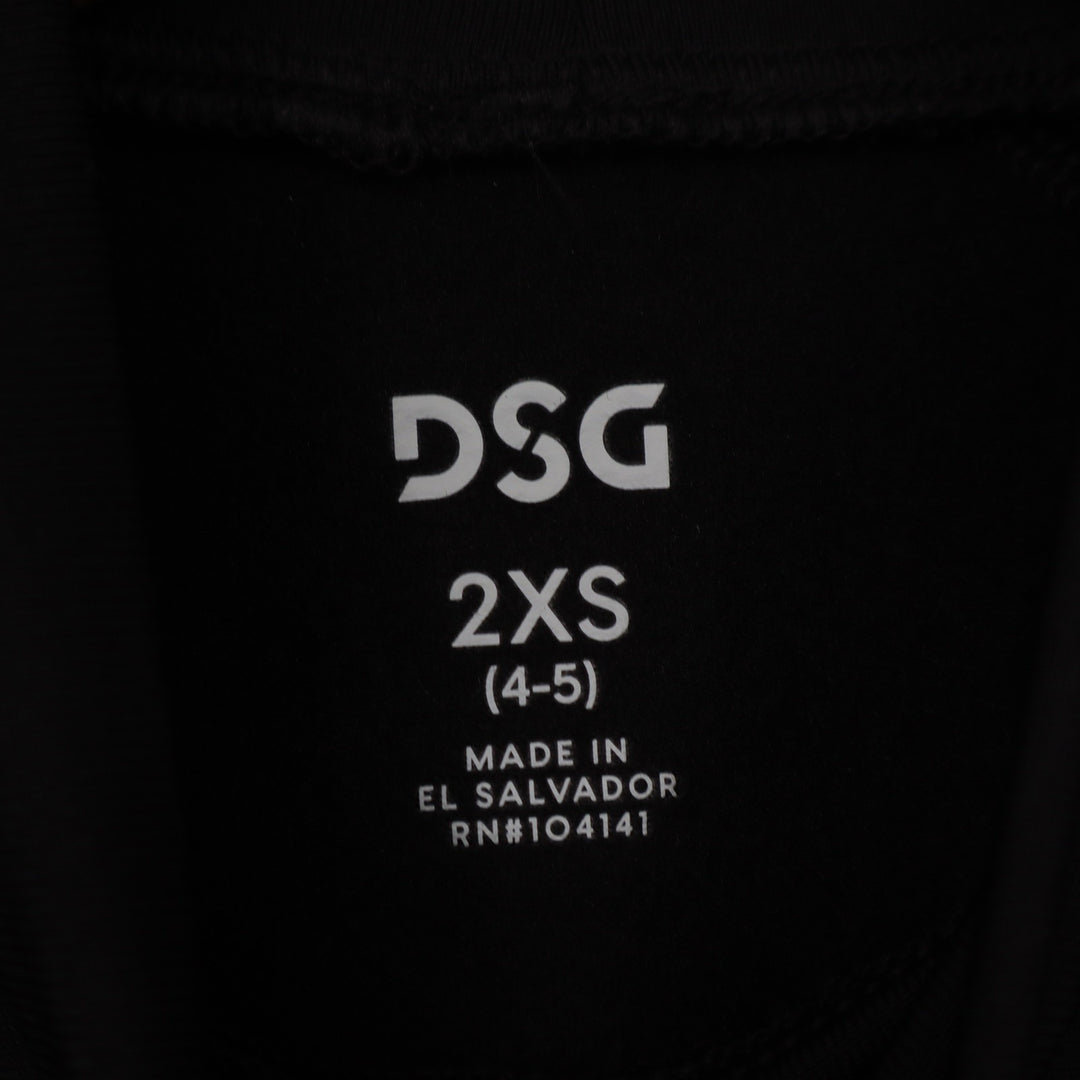 DSG Girls 2XS Black Cold Weather Compression Mock Neck Long Sleeve Top