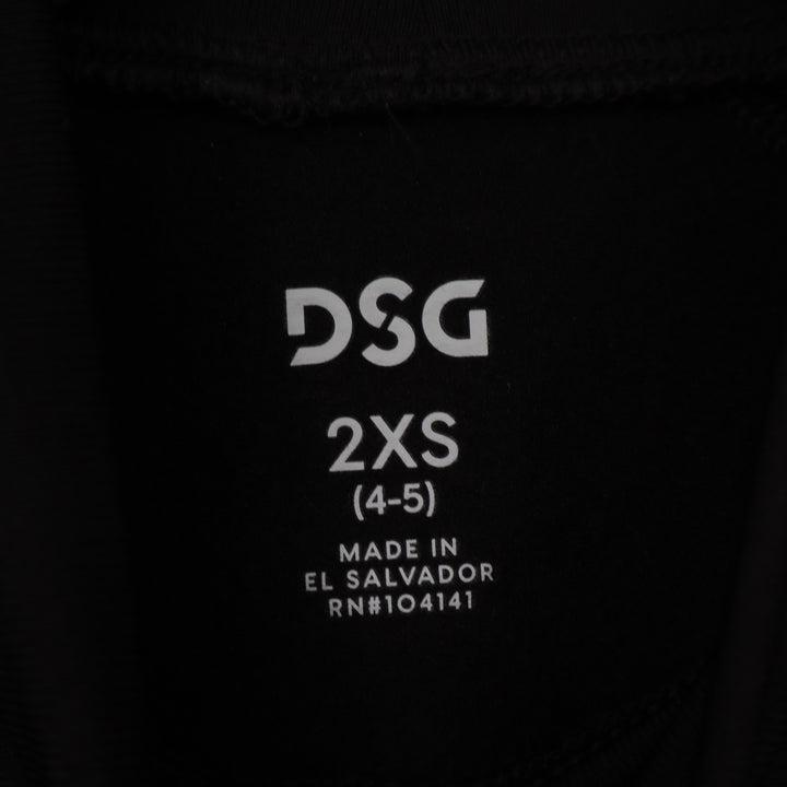 DSG Girls 2XS Black Cold Weather Compression Mock Neck Long Sleeve Top