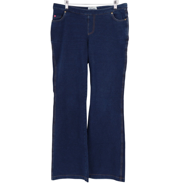 Pajama Jeans Womens Medium Blue Denim Cotton Stretch 5-Pockets Mid Rise Bootcut
