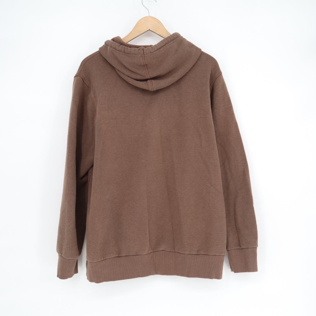Hurley Hoodie Mens Medium Brown Cotton Long Sleeve Kangaroo Pocket Pullover