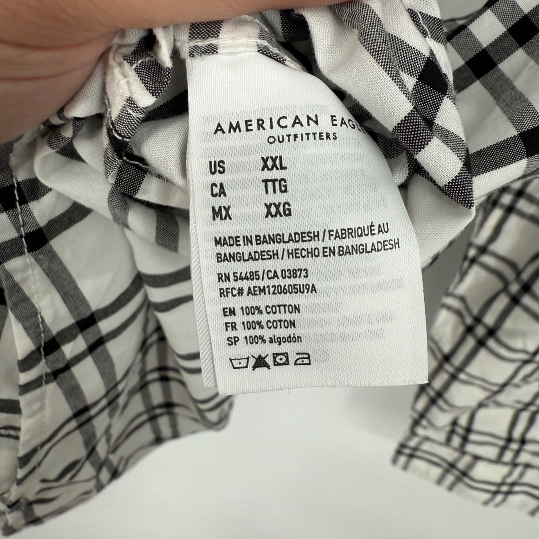 American Eagle Outfitters XXL Plaid Shirt Long Sleeve Classic Fit