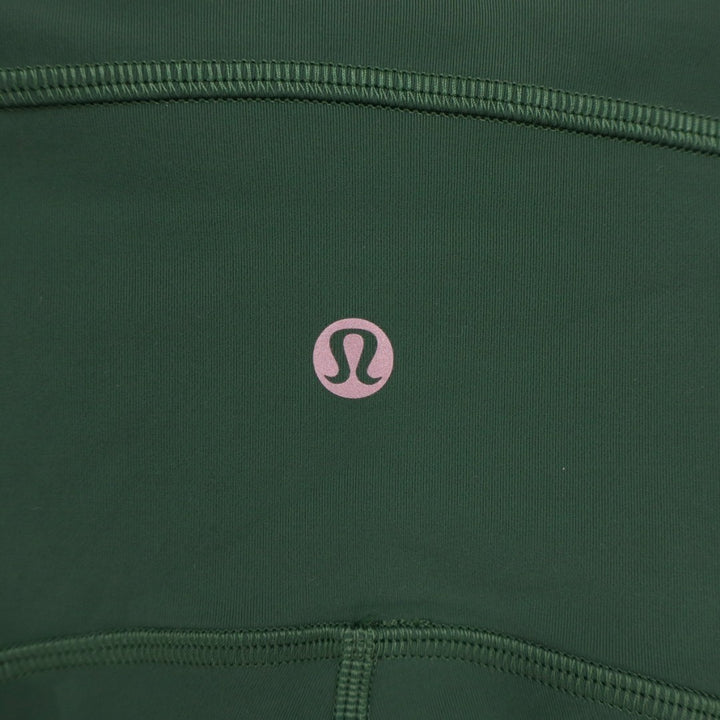 Lululemon Power Thru High-Rise Tight Womens 16 Green Stretch Side Drop Pockets