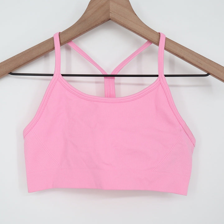 DSG Girls XL Momentum Seamless Sports Bra Pink Crush Racerback