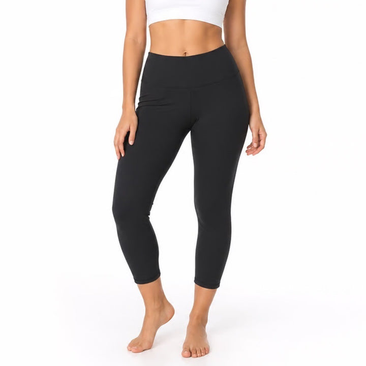 DSG Womens Momentum Capri Leggings Pure Black High Rise Crop Size S